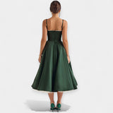 Rochie Midi cu Detalii din Tulle Transparent