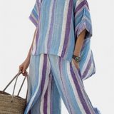 Laura | Set Linii Daisy Malva Albastru Deschis Elegant