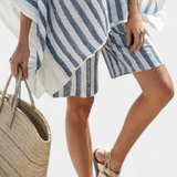 Salomé | Set Listrat Nancy Bluză Confortabilă Șorturi