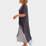 Rochie Maxi Clasică într-o Culoare Solidă