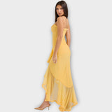 Rochie de seară elegantă cu volane