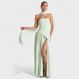 Rochia Maliyah - Croi asimetric Mentă