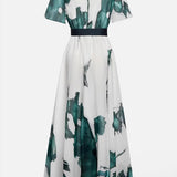 Vanessa™ | Rochie Lungă cu Imprimare Acuarelă