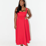 Amélia™ | Rochie Midi Intemporală și Fluidă