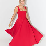 Amélia™ | Rochie Midi Intemporală și Fluidă