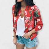 Andreia - Jachetă bomber elegantă cu model floral