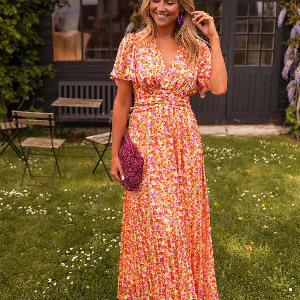 Sandra | Rochie maxi elegantă cu decolteu în V