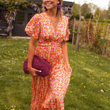 Sandra | Rochie maxi elegantă cu decolteu în V