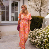 Sandra | Rochie maxi elegantă cu decolteu în V