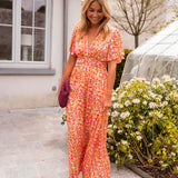 Sandra | Rochie maxi elegantă cu decolteu în V