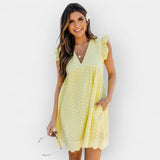 Rochie de Vară cu Șorturi Ascunse și Buzunare