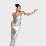 Rochie de gală Sparkle Silver - Ediția de noapte