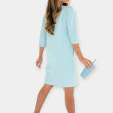 Rochie de zi cu buzunare funcționale