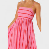 Isabel - Rochie lungă cu dungi