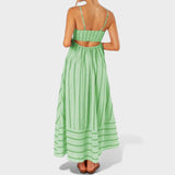 Isabel - Rochie lungă cu dungi