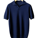 Cămașă polo elegantă din tricot de bumbac