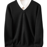 Cămașă cu decolteu în V elegant