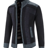 Jachetă din tricot cu fermoar elegant