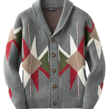 Palton din lână jacquard