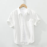 Cămașă de bumbac cu mânecă scurtă