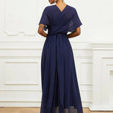 Helena | Rochie Helena Midi Formală cu Decolteu în V