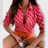 Clara - Bluză cu Guler Clasic